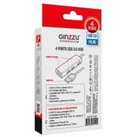 разветвитель USB Ginzzu GR-517UB серебристый