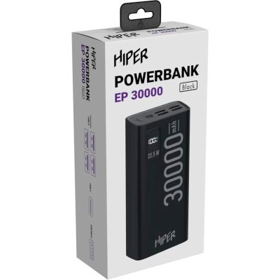 внешний аккумулятор Hiper EP 30000 Black