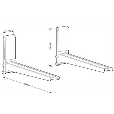 кронштейн Holder MWS-2005 Silver серебристый
