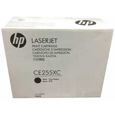 картридж HP 55X CE255XC черный