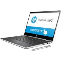 ноутбук HP Pavilion x360 14-cd0018ur Серебристый