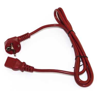 кабель питания Hyperline PWC-IEC13-SHM-1.8-RD