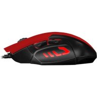 мышь Jet.A OM-U54 Red Красный-черный