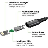 кабель Belkin F8J207DS04-SLV Серебристый