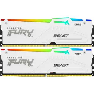оперативная память Kingston Fury Beast White RGB Expo KF560C30BWEAK2-32