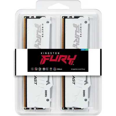 оперативная память Kingston Fury Beast White RGB XMP KF568C34BWAK2-32