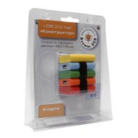 разветвитель USB Konoos UK-06 цветной
