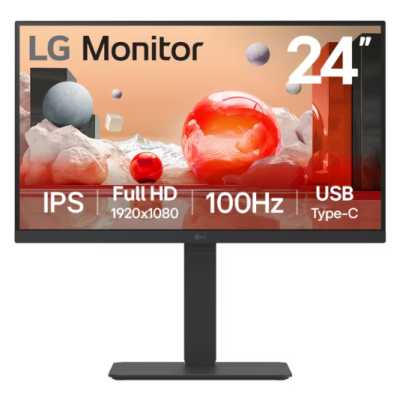 монитор LG 24BA650-B Черный