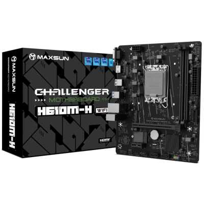 материнская плата Maxsun Challenger H610M-H V1 WiFi Черный