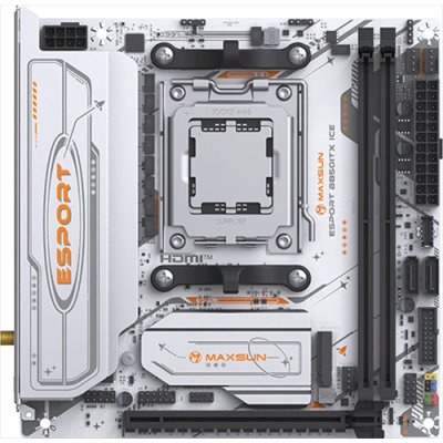 материнская плата Maxsun eSport B850ITX WiFi ICE Белый