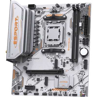 материнская плата Maxsun eSport B850M WiFi ICE Белый