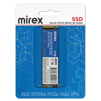 SSD диск Mirex 1Tb MIR-1TB3QM2NVM Черный