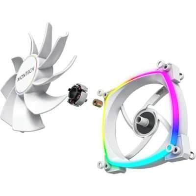 кулер Montech RX140 Reverse ARGB White