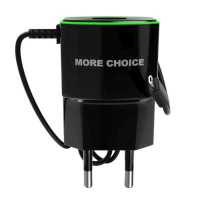 сетевое зарядное устройство More choice NC40m Black-Green