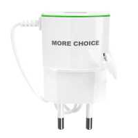 сетевое зарядное устройство More choice NC40m White-Green Белый