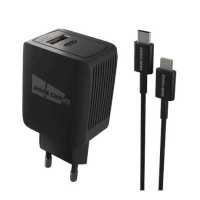 сетевое зарядное устройство More choice NC71Si Black Черный
