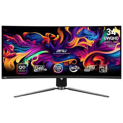 монитор MSI MPG 341CQPX QD-OLED Черный