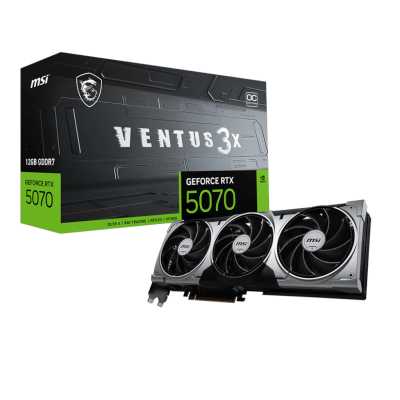 видеокарта MSI nVidia GeForce RTX 5070 12G Ventus 3X OC