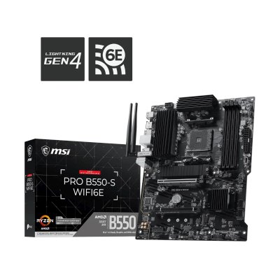 материнская плата MSI Pro B550-S WIFI6E Черный