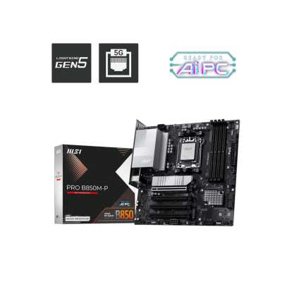 материнская плата MSI Pro B850M-P Черный
