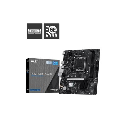 материнская плата MSI Pro H610M-S WIFI Черный