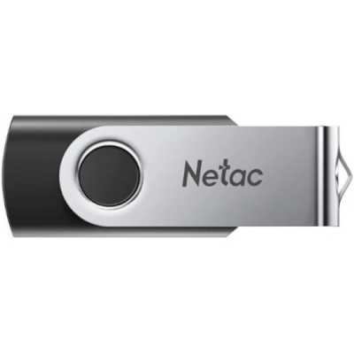 флешка Netac 4GB NT03U505N-004G-20BK Черный, серебристый