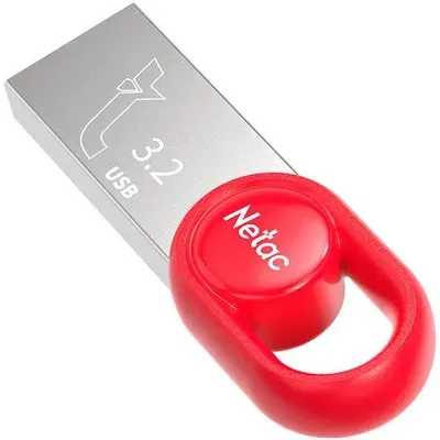 флешка Netac 64GB NT03UM2N-064G-32RE Серебристый