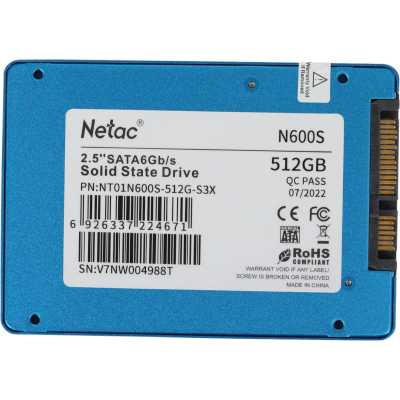 SSD диск Netac N600S 512Gb NT01N600S-512G-S3X Синий