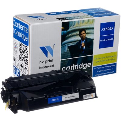 картридж NV Print NV-CE505X черный