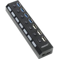 разветвитель USB Orient BC-315 черный