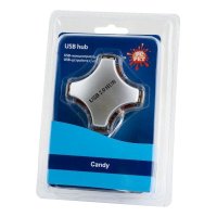 разветвитель USB PC PET Candy серебристый