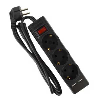 сетевой фильтр Perfeo Power-S PF_E1641 черный