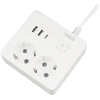 сетевой удлинитель Power Cube PC-1-2M белый