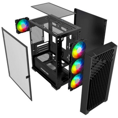корпус PowerCase Mistral Micro X4B Black