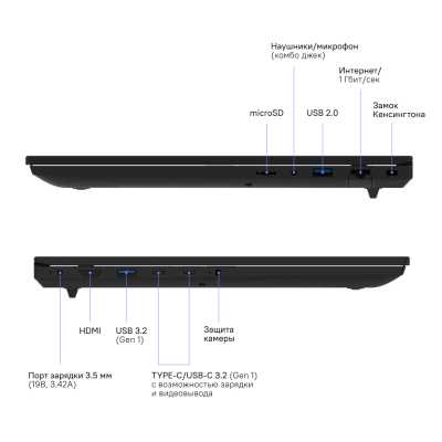 ноутбук Rikor NINO 203.1/15 F1E530A8 Серый