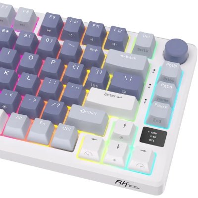 клавиатура Royal Kludge RKM75 6935280822124 Синий-белый