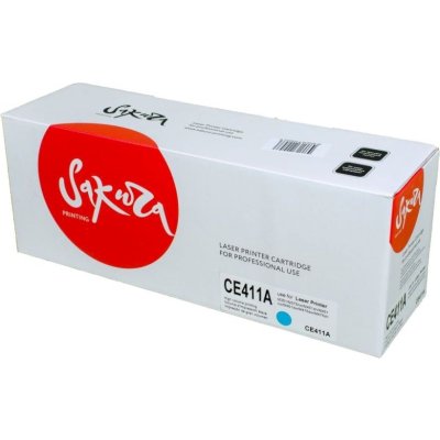 картридж Sakura SACE411A голубой