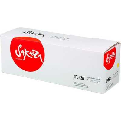 картридж Sakura SACF532A желтый