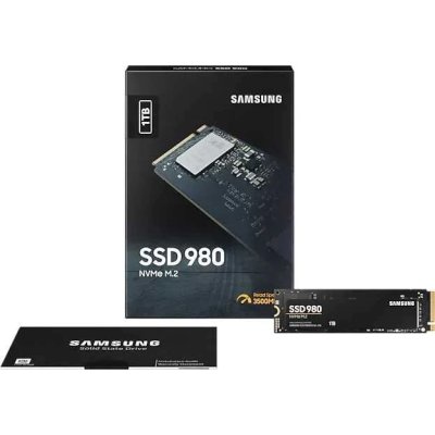 SSD диск Samsung 980 1Tb MZ-V8V1T0BW Черный