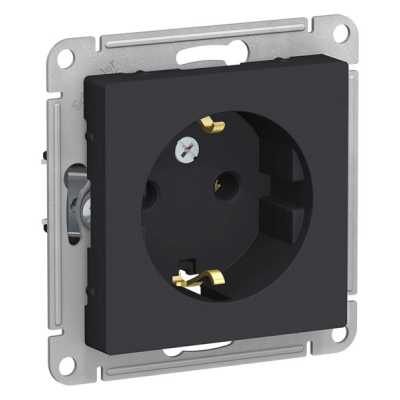 розетка силовая Schneider Electric AtlasDesign ATN001043 Карбон