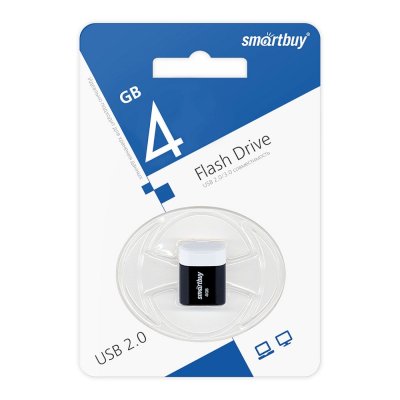 флешка SmartBuy 4GB SB4GBLara-K Синий