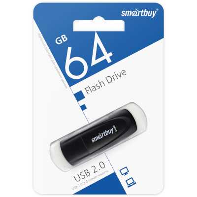флешка SmartBuy 64GB SB064GB2SCK Черный