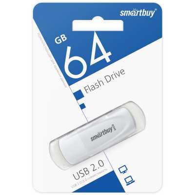 флешка SmartBuy 64GB SB064GB2SCW Белый