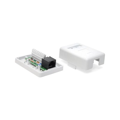 розетка компьютерная TWT TWT-SM1-45-6-WH Белый