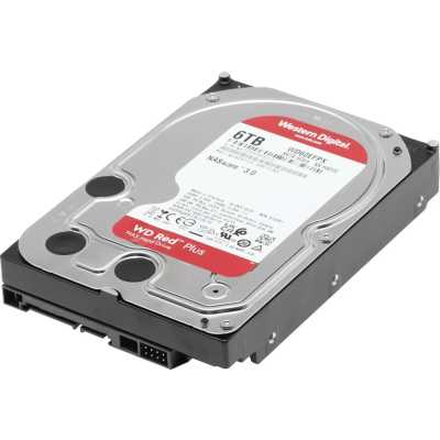 жесткий диск WD Red Plus 6Tb WD60EFPX Серебристый