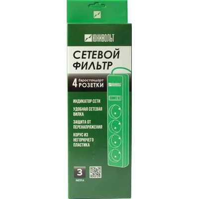 сетевой фильтр Юнивольт 00-00000387 белый